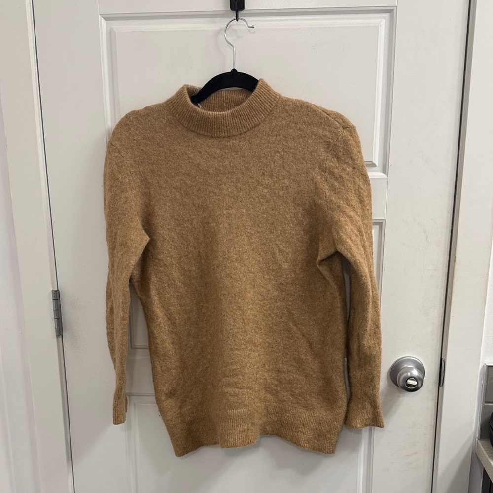 Arket Wool Alpaca Blend Mock Neck‎ Long Sleeve Sweater Size XS